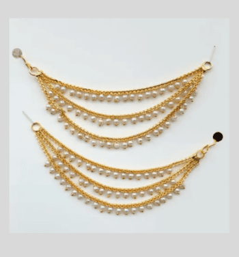 Gold-Plated Multi-Layered Ear Chain