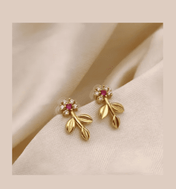 daily wear flower earring for girls