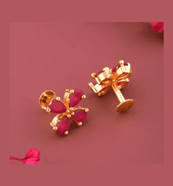 Gold Plated Traditional Stud Earring