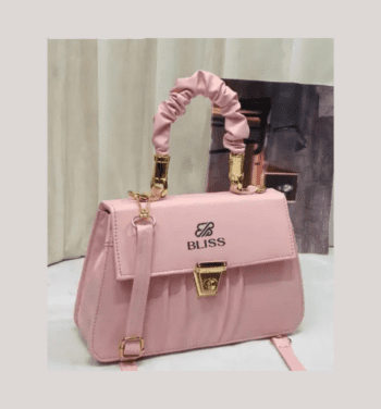 Luxury High Quality PU Leather Women Shoulder Bag (Pink)